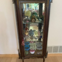 French Regency cabinet filled with treasures