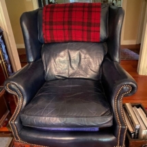 Leather wingback