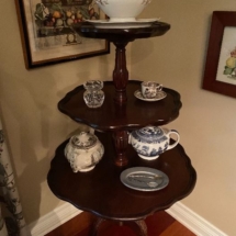 Chippendale 3 tier Mahogany Butler Table