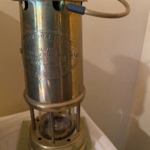 Brass British coal lantern