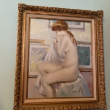 Vintage nude painting