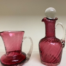 Vintage ruby glassware