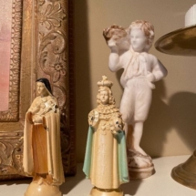 Cast iron religious figurines