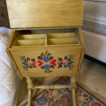 Painted sewing chest