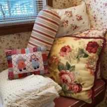 Floral oversized pillows