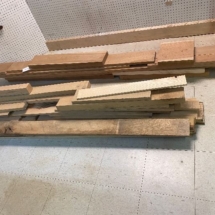 Pile of cherry and oak wood