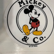 Large Round vintage Disney plaque J.G.Cook 