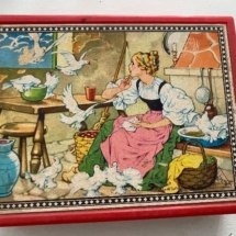 Vintage Germany lithograph puzzle in plastic case