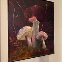 Vintage mushroom painting