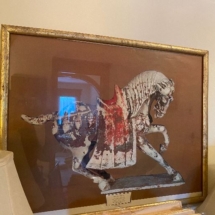 Framed “ Horse in Parade” print from Harvard Fogg Museum
