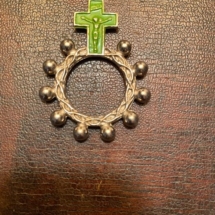 Vintage Italy rosary ring