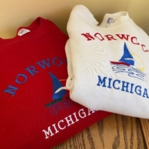 Like new Norwood “his and her”sweatshirts.