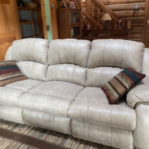 New leather sofa, barely used