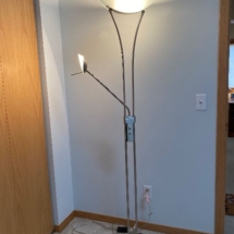 Neat chrome floor lamp
