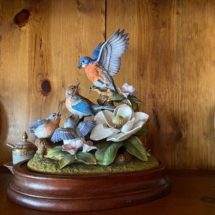 Vintage Sadek bluebird sculpture