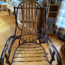 Hickory bent wood rocking chair