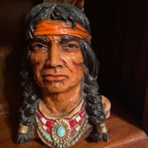 Vintage 1966 Indian chief bust - resin
