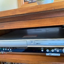 VHS and DVD player