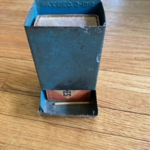 Tin match box safe