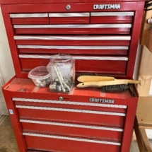 Tool chest full of tools