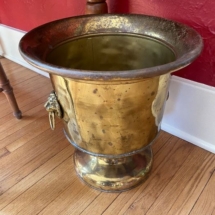 George A. Ray Manufacturing Co. brass planter