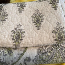 Great Queen cotton quilt and shams