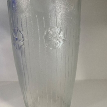 Large pressed glass vase