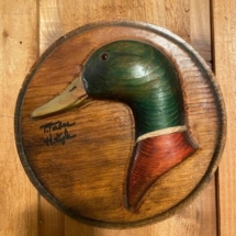 Vintage Tom Taber duck head plaque