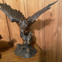 Cast iron Eagle with movable wings