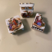 Set of miniature Limoges