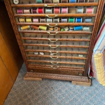 Antique Richardson Silk Co. thread cabinet