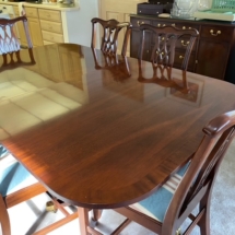 Hickory Chair Company dining room table and chairs