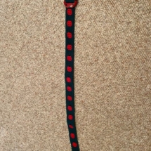 Needlepoint ladybug belt. Cute as all get out! 