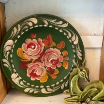 Painted wooden plate- Swedish