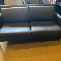 Steelcase leather sofa
