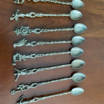 Ornate spoons from Italy