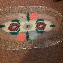 Antique hooked rug