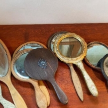 Collection antique hand mirrors