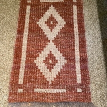Handwoven wool rug