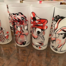 Set of 7 Gay Mad glasses