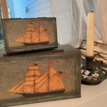 Neat wood nautical boxes