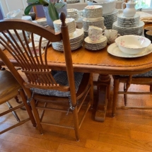 Bent Bros. Oak Dining table and 6 chairs