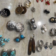 Assorted fine and costume jewelry. Some Native American jewelry