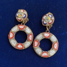 Vintage mosaic earrings - Italy