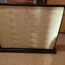 Projector screen - vintage fold up into box