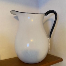 Vintage enamel pitcher