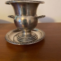 Sterling toothpick holder with tray