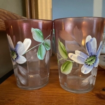 Turn of the century painted tumblers