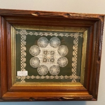 Victorian frame with lace piece