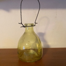 Antique hand blown fly catcher- unusual color